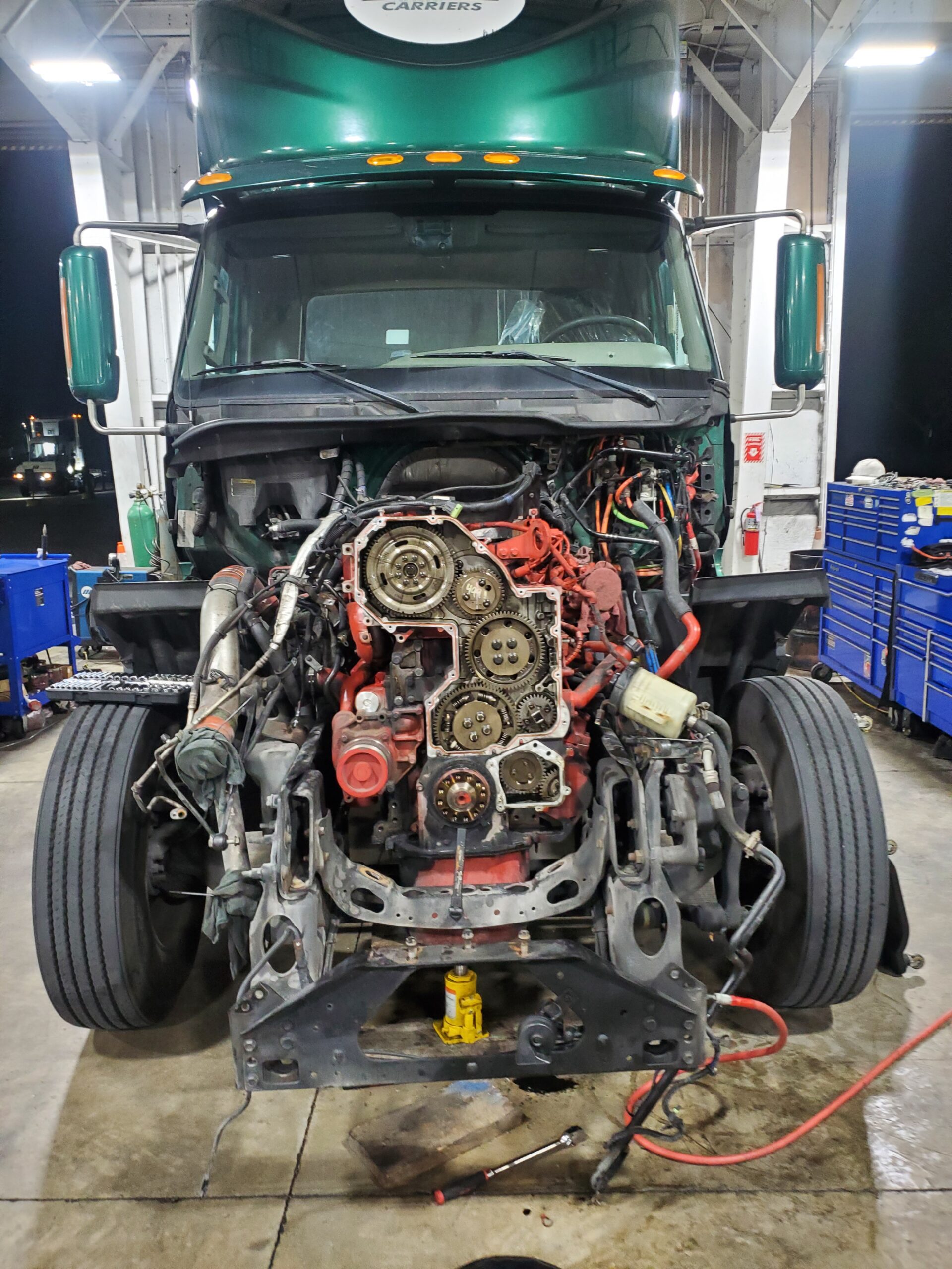 Green Trailer Truck Engine Parts